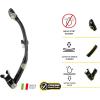 imageCressi Adult Dry Snorkel for Scuba Diving Snorkeling with Dry Guard and Purge Valve  Itaca Ultra Dry made in ItalyBlackBlack
