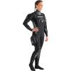 imageCressi Adult Lady Scuba Diving Hooded Drysuit  4mm Compressed Neoprene  Liquid Seal Seams  Desert Designed in ItalyBlack