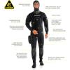 imageCressi Adult Man Scuba Diving Hooded Drysuit  4Mm Compressed Neoprene  Liquid Seal Seams  Desert Designed in Italy by CressiBlack