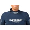 imageCressi Ladies Full Wetsuit BackZip for Scuba Diving ampamp Water Activities  Fast 3mm Designed in ItalyBlueGrey