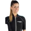 imageCressi Mens ampamp Ladies Full Front Zip Wetsuit for Swimming Snorkeling Scuba Diving  Lido Short designed in ItalyBlackAquamarine
