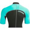 imageCressi Womens Short Front Zip Wetsuit for Surfing Snorkeling Scuba Diving Lido Short LadyBlackAquamarine