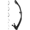 imageCressi Adult Dry Snorkel for Scuba Diving Snorkeling with Dry Guard and Purge Valve  Itaca Ultra Dry made in ItalyBlackBlack