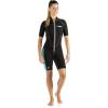 imageCressi Mens ampamp Ladies Full Front Zip Wetsuit for Swimming Snorkeling Scuba Diving  Lido Short designed in ItalyBlackAquamarine