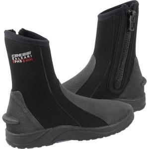 imageCressi 6mm Neoprene Adult Hard Sole Boots  for Water Sports Scuba Diving Snorkeling  Baleari PHS Designed in ItalyBlackBlack