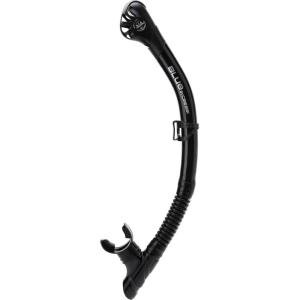 imageCressi Adult Diving Dry Snorkel with Splash Guard Top Valve and Silicone Mouthpiece Scilla Dry Designed in ItalyBlack