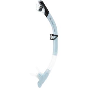 imageCressi Adult Diving Dry Snorkel with Splash Guard Top Valve and Silicone Mouthpiece Scilla Dry Designed in ItalyIce Cyan