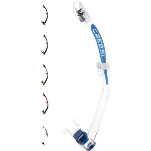 imageCressi Adult Dry Snorkel for Scuba Diving Snorkeling with Dry Guard and Purge Valve  Itaca Ultra Dry made in ItalyClearBlue