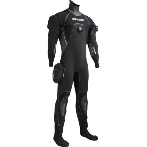 imageCressi Adult Lady Scuba Diving Hooded Drysuit  4mm Compressed Neoprene  Liquid Seal Seams  Desert Designed in ItalyBlack