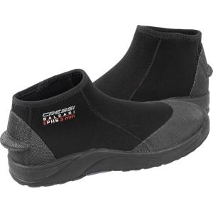 imageCressi Adult Neoprene Diving Boots with Hard Sole for Protection from Outdoors Baleari 3mmBlackBlack