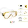 imageCressi Adult Wide View Comfortable Snorkeling Mask ampamp Snorkel  Onda ampamp Mexico made in ItalyBlue