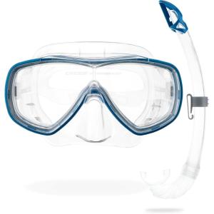 imageCressi Adult Wide View Comfortable Snorkeling Mask ampamp Snorkel  Onda ampamp Mexico made in ItalyBlue