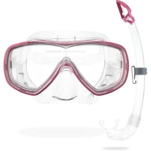 imageCressi Adult Wide View Comfortable Snorkeling Mask ampamp Snorkel  Onda ampamp Mexico made in ItalyPink