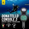 imageCressi Scuba Diving Computer Console  Pressure Gauge Compass  Console Donatello 3 made in Italy
