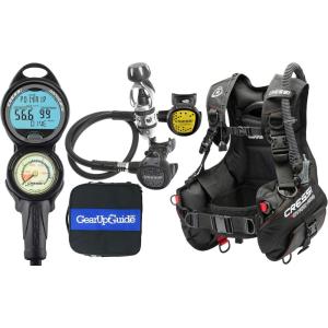 imageCRESSI Start Scuba Diving Gear Package Complete with Start 20 BCD  Donatello C2 Dive Computer  AC2 Compact Regulator Set Fully Assembled XSmall