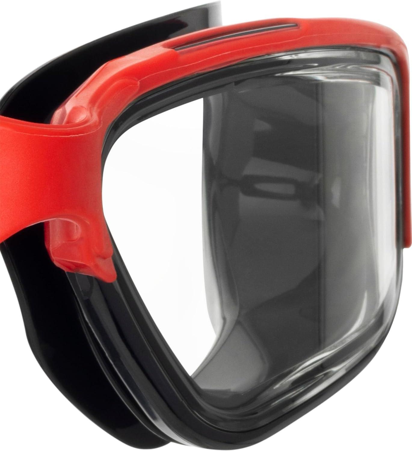 imageCRESSI Unisex Clear EyesBlackRed Clear Lens