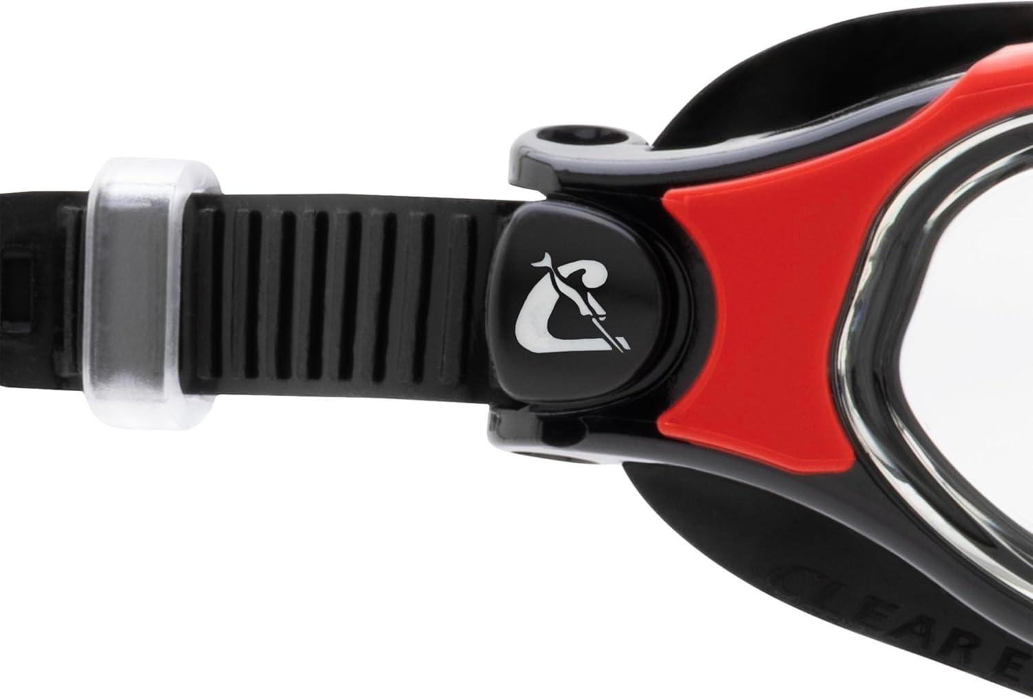 imageCRESSI Unisex Clear EyesBlackRed Clear Lens