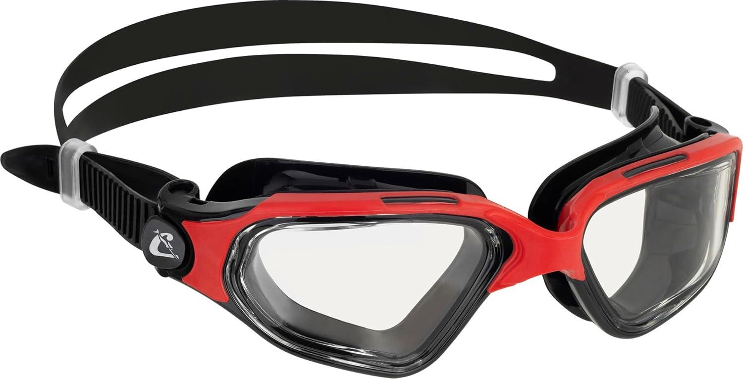 imageCRESSI Unisex Clear EyesBlackRed Clear Lens