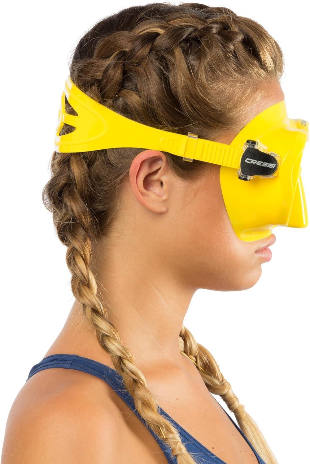 imageCressi F1 ampamp Supernova Dry Mask ampamp Snorkel KitsYellow