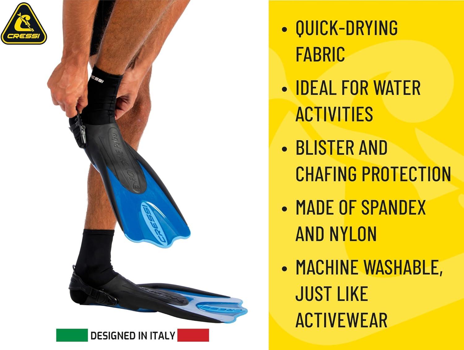 imageCressi QuickDrying Elastic Water Socks To Prevent Blisters and Chafing For General Aquatic Use Quality Since 1946Lilac