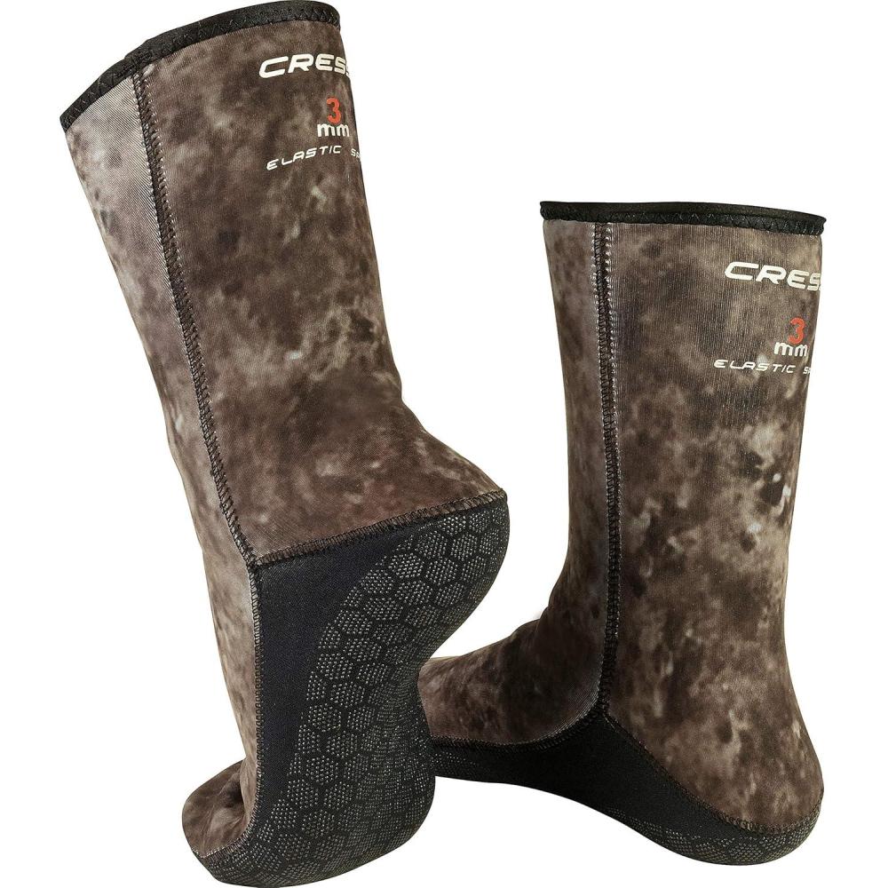 imageCressi Adult 3 mm Neoprene Camouflage Socks for Freediving and Scuba Diving  Soft ampamp Comfortable  Hunter SocksCamo Brown