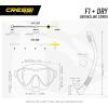 imageCressi F1 ampamp Supernova Dry Mask ampamp Snorkel KitsBlue