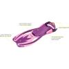 imageCressi Rocks Fins Kids Open Heel Short Fins with Adjustable Straps for Snorkeling and Swimming Quality Since 1946PurplePink