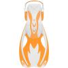 imageCressi Rocks Fins Kids Open Heel Short Fins with Adjustable Straps for Snorkeling and Swimming Quality Since 1946WhiteOrange