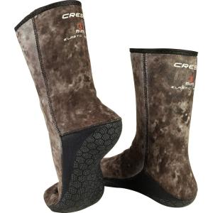 imageCressi Adult 3 mm Neoprene Camouflage Socks for Freediving and Scuba Diving  Soft ampamp Comfortable  Hunter SocksCamo Brown
