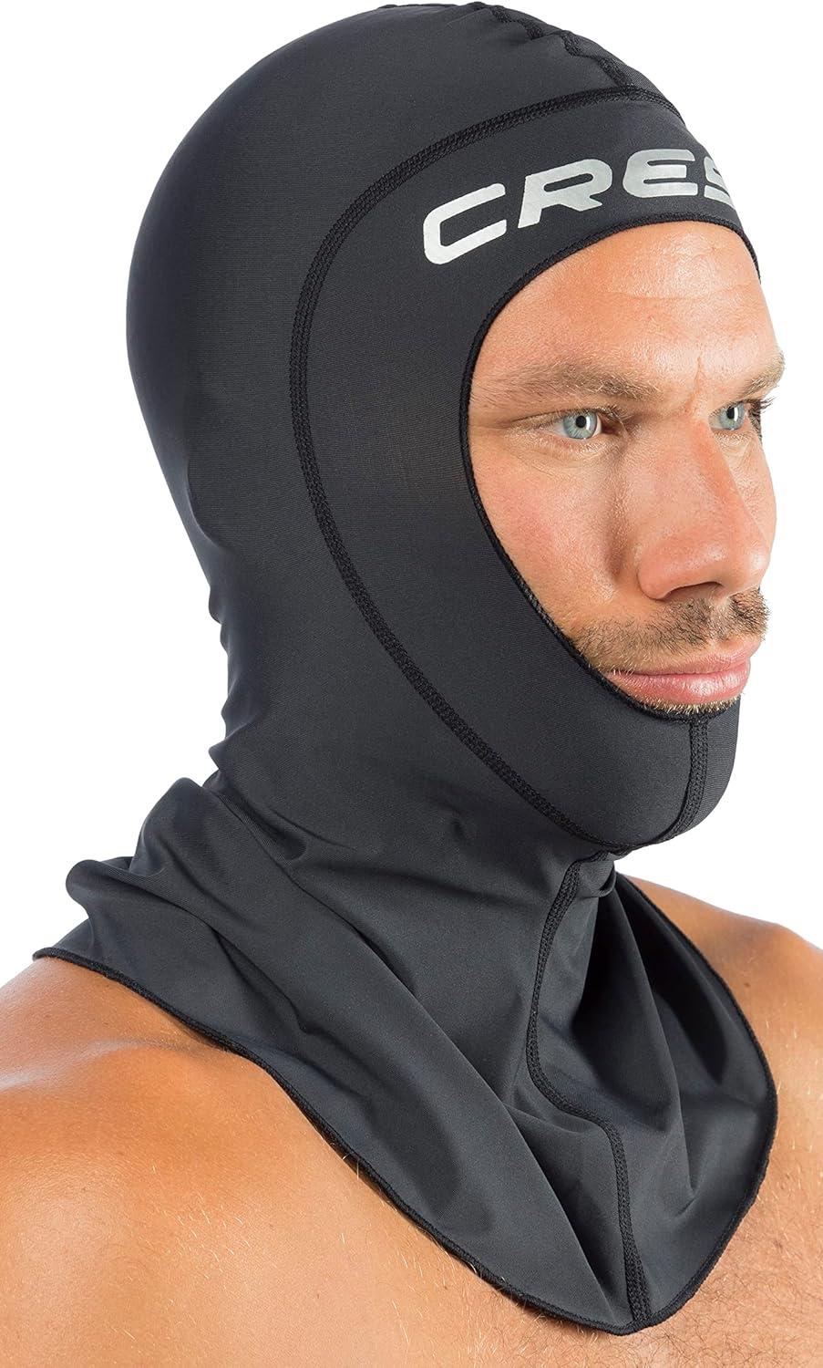 imageCressi Elastic Diving Hood with Bib  One Size Fit All  Keep Warm  Handex Hood Designed in Italy Quality Since 1946