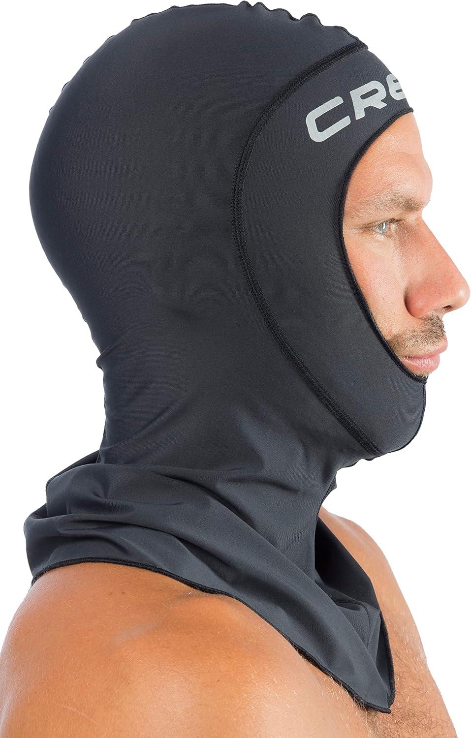 imageCressi Elastic Diving Hood with Bib  One Size Fit All  Keep Warm  Handex Hood Designed in Italy Quality Since 1946