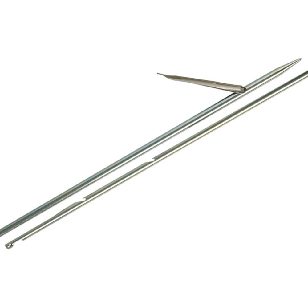 imageCRESSI Stainless Steel INOX Notched Shaft 65mm Diameter for Speargun  Made in Italy150 cm