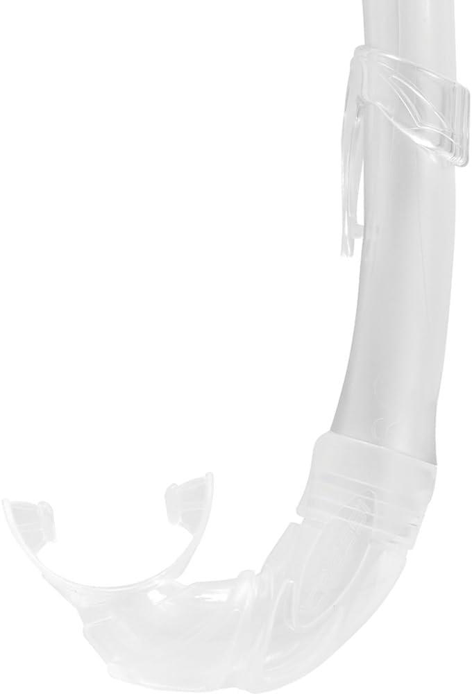 imageAdult Short Snorkel with Splash Guard for Snorkeling Scuba Diving  Mexico Made in Italy by Cressi Quality Since 1946ClearClear