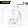 imageAdult Short Snorkel with Splash Guard for Snorkeling Scuba Diving  Mexico Made in Italy by Cressi Quality Since 1946ClearYellow