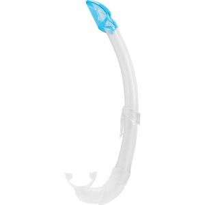 imageAdult Short Snorkel with Splash Guard for Snorkeling Scuba Diving  Mexico Made in Italy by Cressi Quality Since 1946ClearAzure