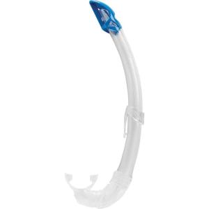imageAdult Short Snorkel with Splash Guard for Snorkeling Scuba Diving  Mexico Made in Italy by Cressi Quality Since 1946ClearBlue
