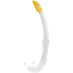 imageAdult Short Snorkel with Splash Guard for Snorkeling Scuba Diving  Mexico Made in Italy by Cressi Quality Since 1946ClearYellow