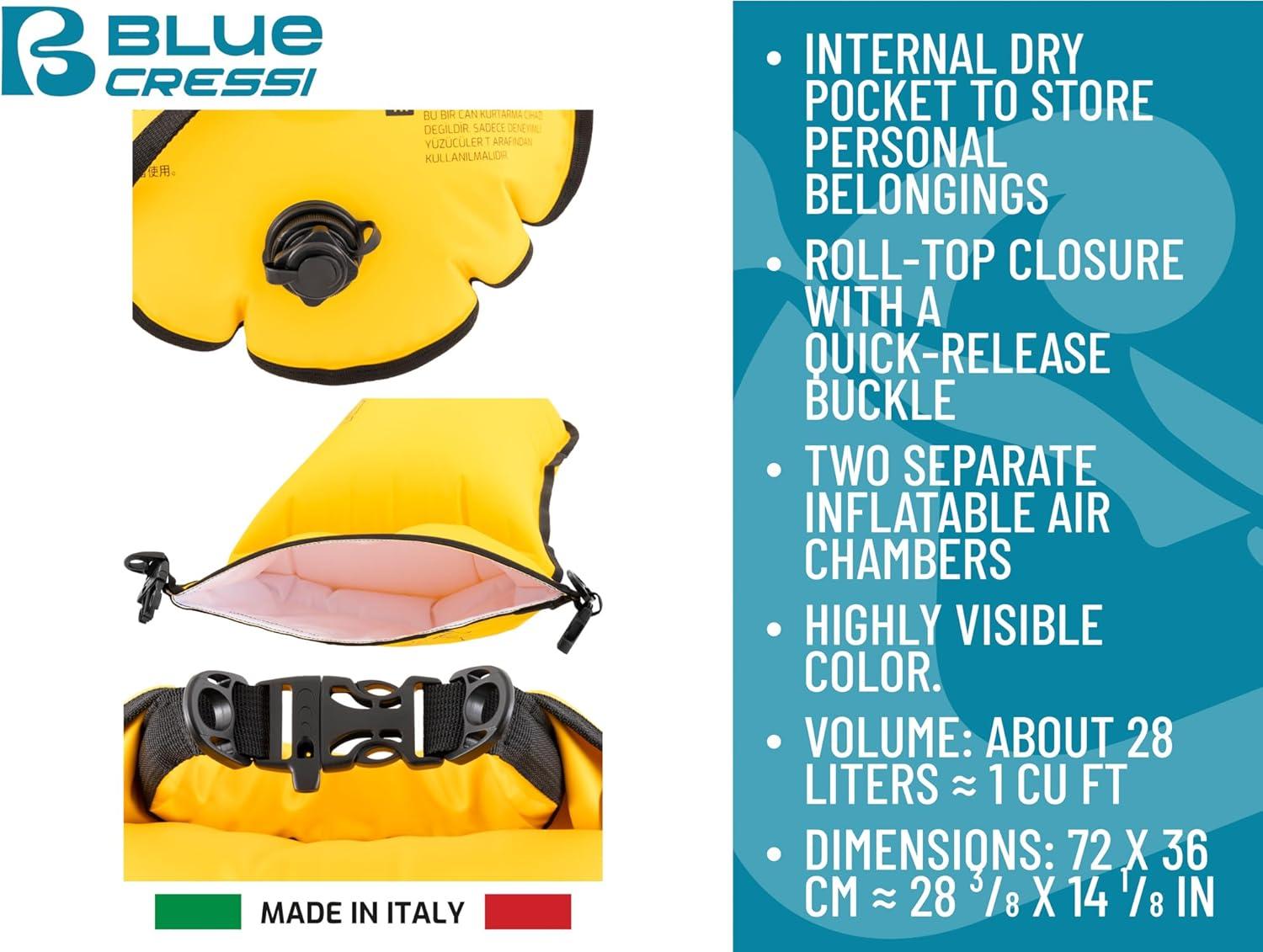 imageCressi Glide Pro Pool Floats ampamp Inflatables Yellow 28 liters