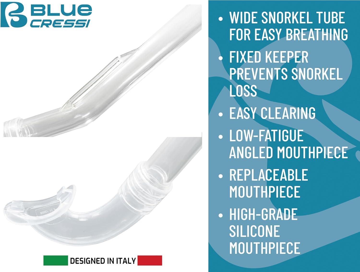 imageCressi Mini Peg ampamp Mini Island Mask ampamp Snorkel KitsAqua GreenBlue