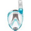 imageCressi Kids Snorkeling Full Face Mask  Wide Clear View Easy Breathing Safety First  Baron XS Designed in ItalyTransparentAiguemarine
