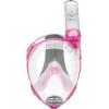 imageCressi Kids Snorkeling Full Face Mask  Wide Clear View Easy Breathing Safety First  Baron XS Designed in ItalyTransparentRose