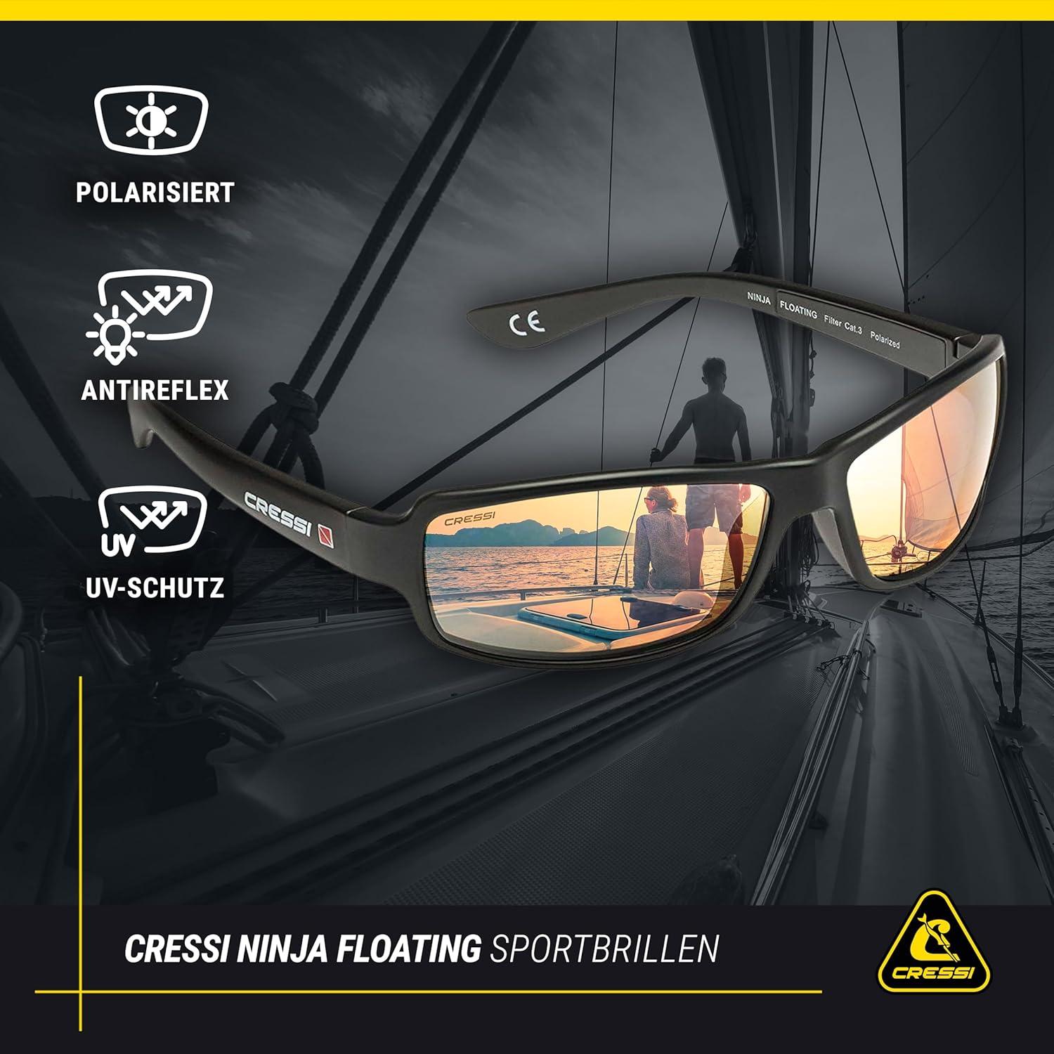 imageCRESSI Ninja Floating Polarized Square Accessories one SizeBlack Smoked Lenses