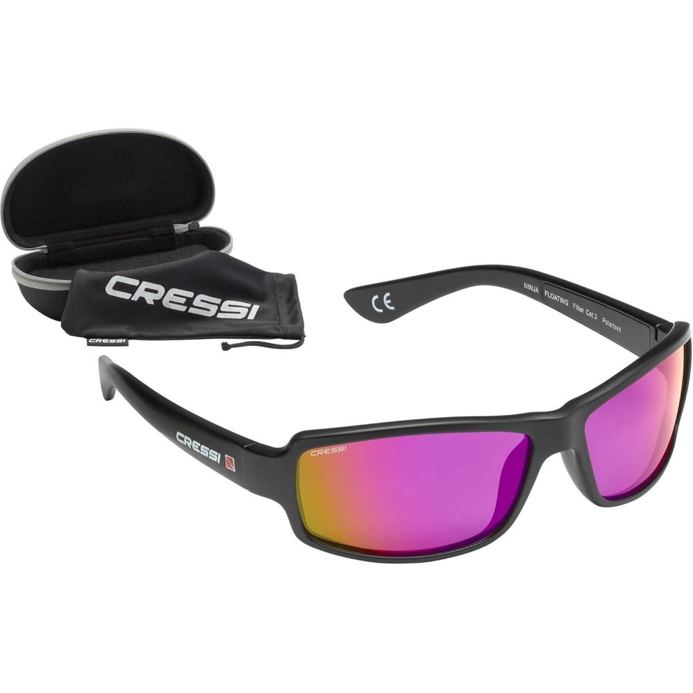 imageCRESSI Ninja Floating Polarized Square Accessories one SizeBlackBlack Violet Mirrored Lenses