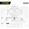 imageCressi Matrix Adult Scuba Diving Snorkeling and Freediving Masks Matrix Made in ItalyClearBlue