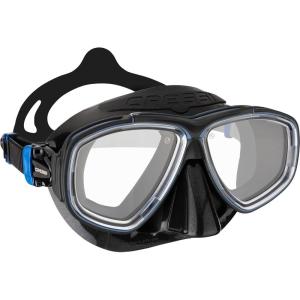imageCressi Dual Lens Diving Mask  Reduced Fogging for Clearer Visibility Underwater  Prisma Mask Designed in ItalyBlackBlue