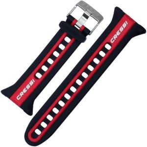 imageCressi Genuine Watchband Battery Replacement Dive Watch Computer  Official Spare PartsNeon BlackRed
