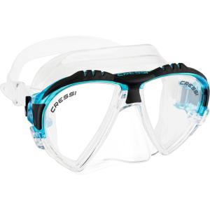 imageCressi Matrix Adult Scuba Diving Snorkeling and Freediving Masks Matrix Made in ItalyClearAquamarine