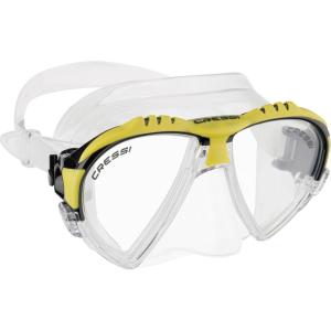 imageCressi Matrix Adult Scuba Diving Snorkeling and Freediving Masks Matrix Made in ItalyClearYellow