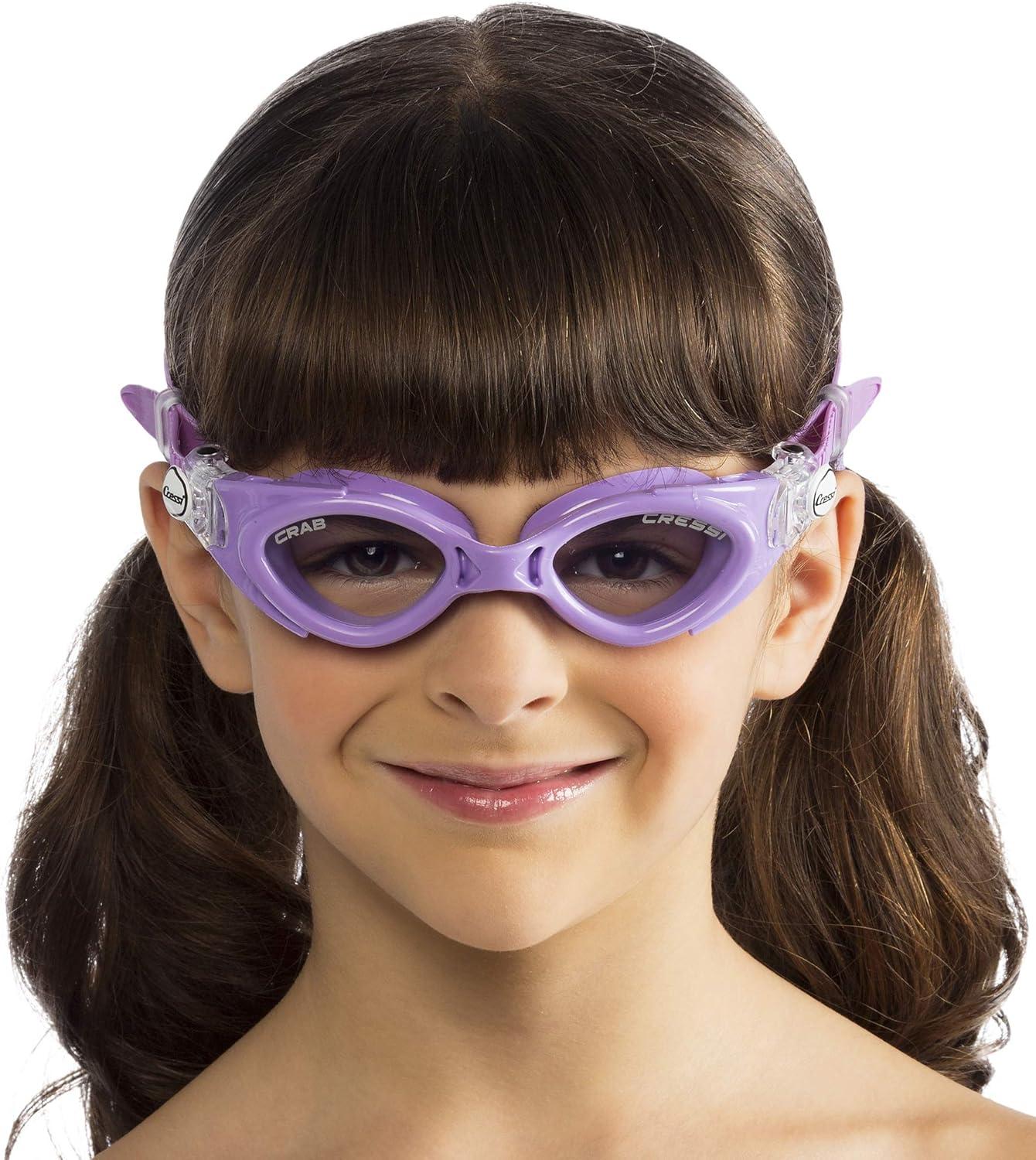 imageCressi Crab Kid Eyewear Swim Goggle Lilac FrameClear Lens