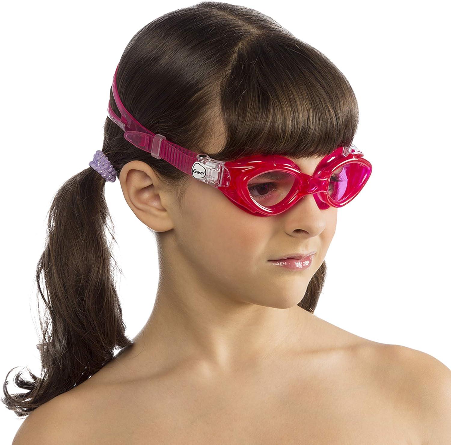 imageCressi Young Swim Goggles for Kids Aged 7 to 15 Made of Soft Silicone  King Crab made in ItalyPink